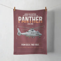 Thumbnail for Airbus Helicopters AS565 MBe Panther design on dark red towel