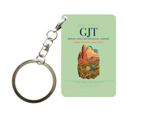 Thumbnail for Grand Junction Regional Airport (GJT) design on light green key chain