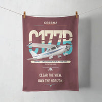 Thumbnail for Cessna 177B Cardinal design on dark red towel