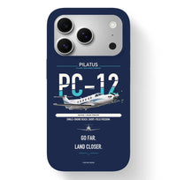 Thumbnail for PC-12 PRO Case design on navy blue iphone case