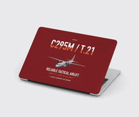 Thumbnail for Airbus C295M T.21 design on dark red MacBook case