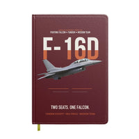 Thumbnail for F-16D Fighting Falcon Two Seats One Falcon design on dark red notebook