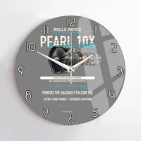 Thumbnail for PEARL 10X design on gray no frame wall clock