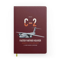 Thumbnail for Kawasaki C-2 design on dark red notebook