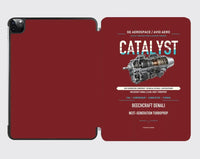 Thumbnail for CATALYST design on dark red ipad tablet case
