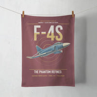 Thumbnail for F-4S Phantom II design on dark red towel