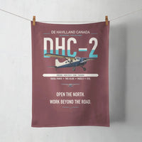 Thumbnail for DHC-2 Beaver Mk I design on dark red towel