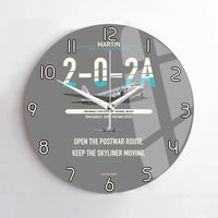 Thumbnail for Martin 2-0-2A design on gray no frame wall clock