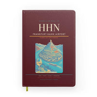 Thumbnail for Frankfurt-Hahn Airport (HHN) design on dark red notebook