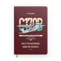 Thumbnail for Cessna 170B design on dark red notebook