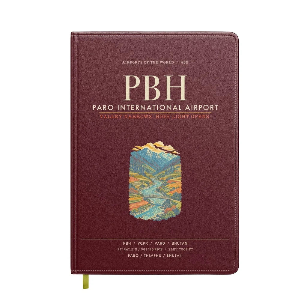 Paro International Airport PBH - Dark Red