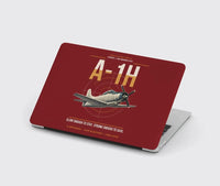 Thumbnail for A-1H Skyraider design on dark red MacBook case