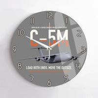 Thumbnail for C-5M Super Galaxy design on gray no frame wall clock