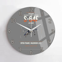 Thumbnail for Erickson S-64F Air Crane design on gray no frame wall clock