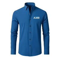 Thumbnail for A350 Flat Text Designed Long Sleeve Shirts - view 12
