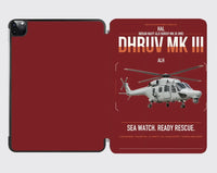 Thumbnail for HAL ALH Dhruv Mk III design on dark red ipad tablet case
