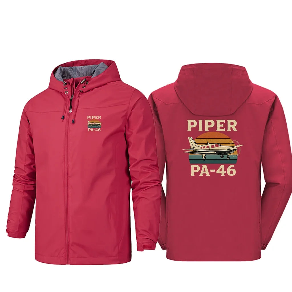 Retro Piper PA-46 Rain Jacket - view 12