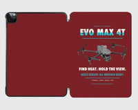 Thumbnail for Autel EVO Max 4T design on dark red ipad tablet case