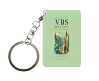 Thumbnail for Brescia Airport (VBS) design on light green key chain