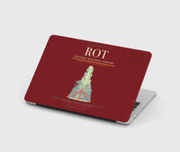 Thumbnail for Rotorua Regional Airport (ROT) design on dark red MacBook case