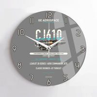 Thumbnail for CJ610 design on gray no frame wall clock