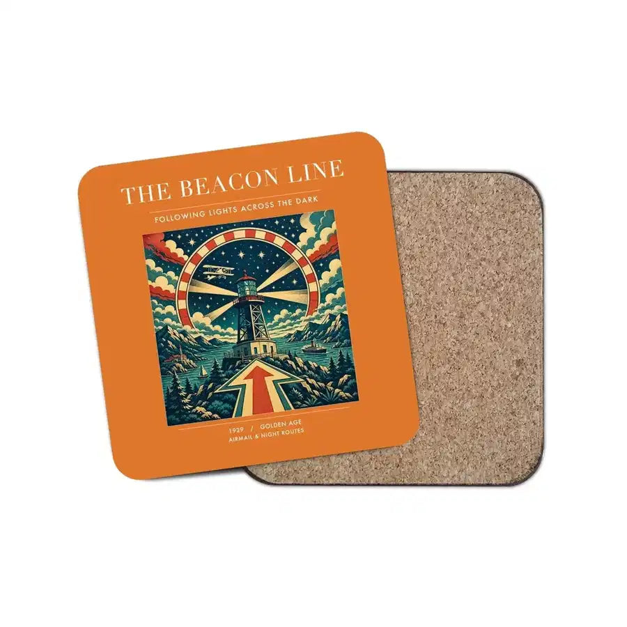 The Beacon Line - Designed Coasters design on orange 1-piece
