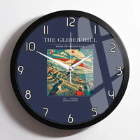 Thumbnail for VINTAGE G4013 - The Glider Hill - Designed Wall Clocks design on navyblue framed