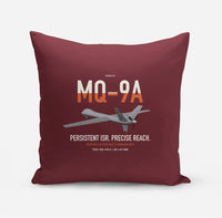 Thumbnail for MQ-9A Reaper design on dark red pillow