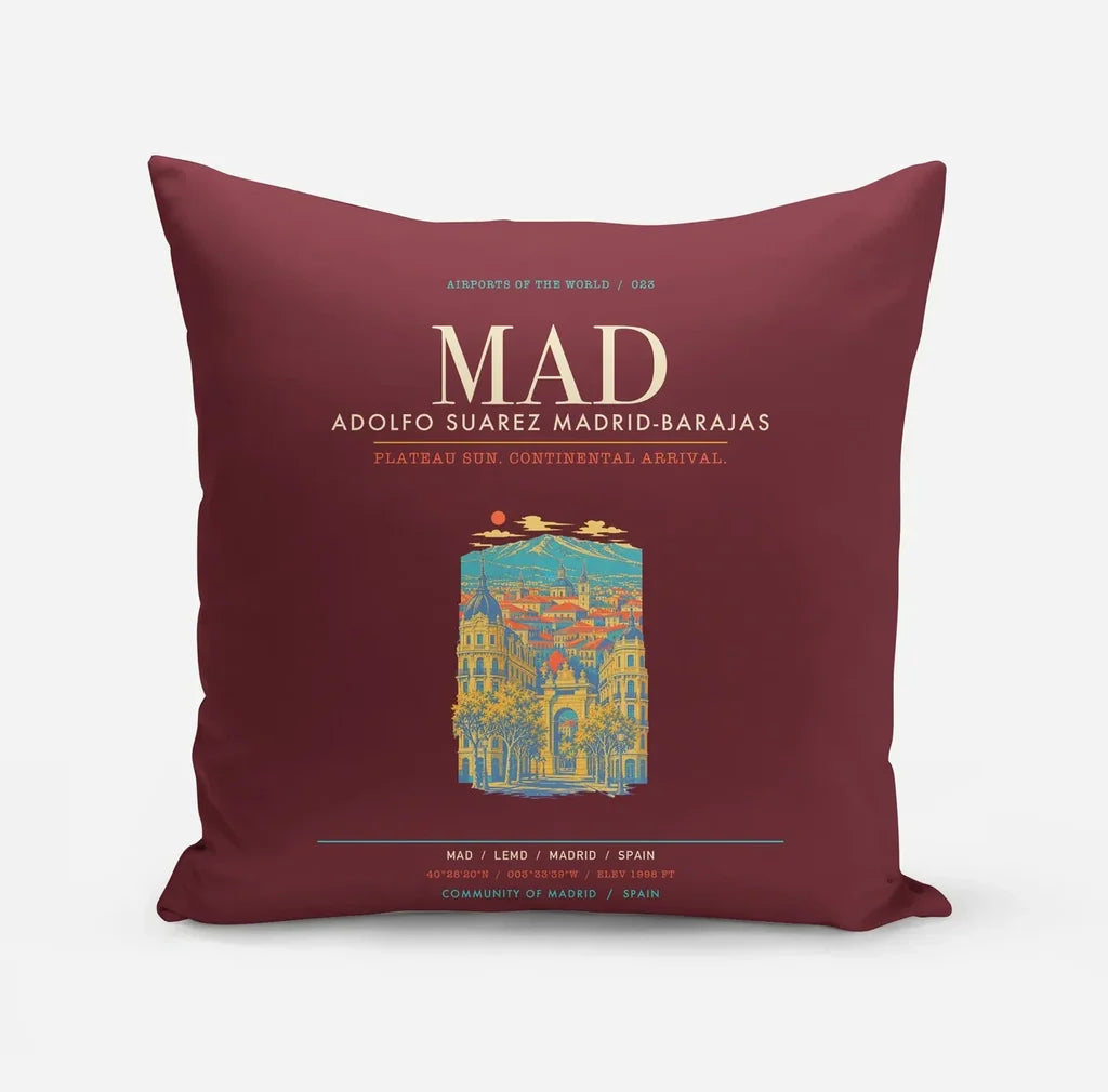 Adolfo Suarez Madrid-Barajas Airport MAD - Dark Red