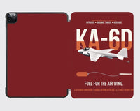 Thumbnail for KA-6D Intruder design on dark red ipad tablet case