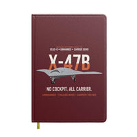 Thumbnail for X-47B UCAS-D Carrier Wing Without a Cockpit design on dark red notebook