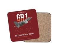 Thumbnail for SEPECAT Jaguar GR1 design on dark red 1 piece coaster