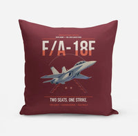 Thumbnail for F-A-18F Super Hornet design on dark red pillow