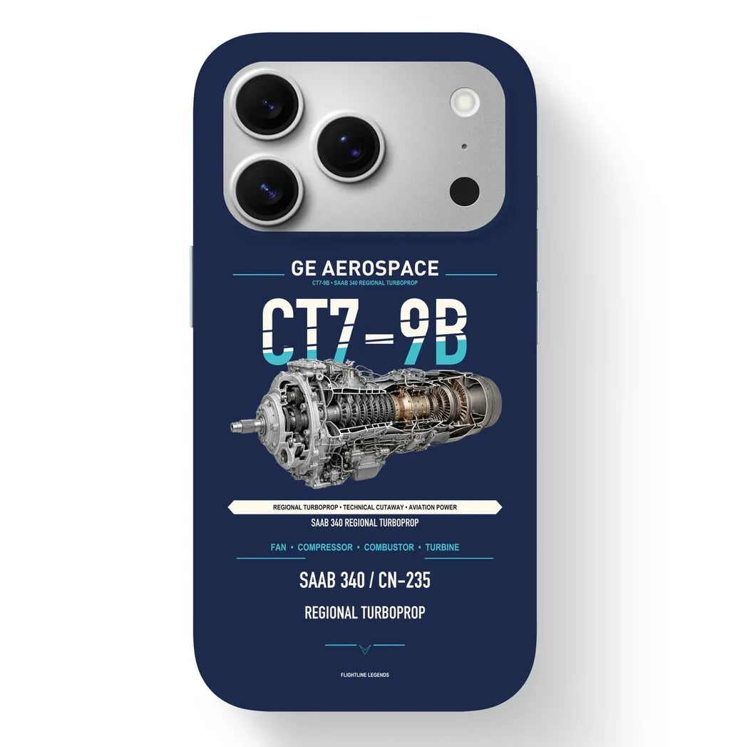 CT7-9B Case design on navy blue iphone case