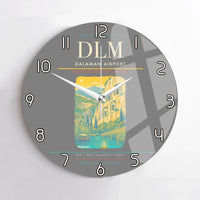 Thumbnail for Dalaman Airport (DLM) design on gray no frame wall clock