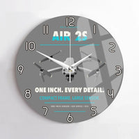 Thumbnail for DJI Air 2S design on gray no frame wall clock