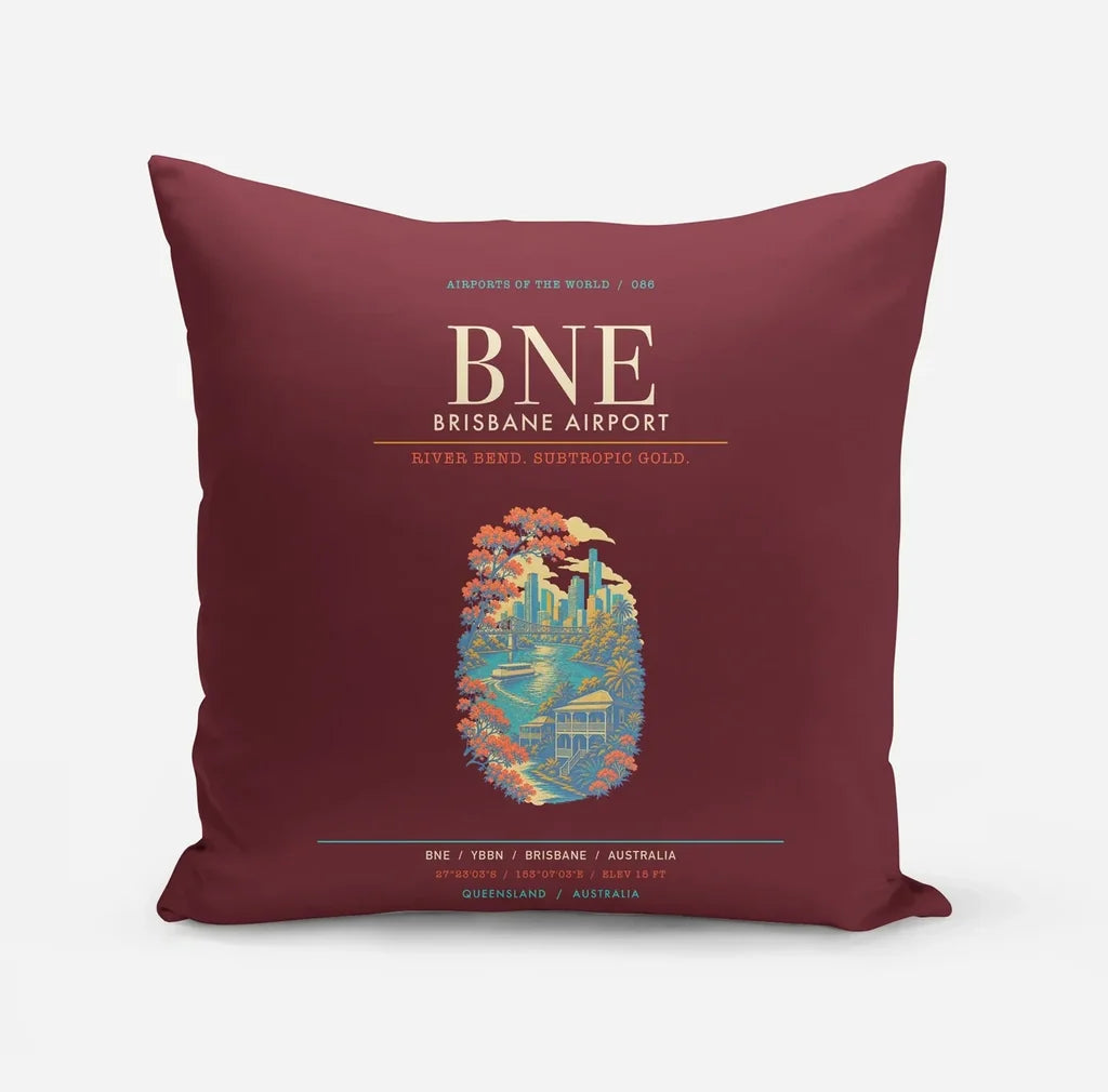 Brisbane Airport BNE - Dark Red