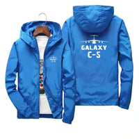 Thumbnail for Military Transport Airplane C 5 Designed Thin Windbreaker Jackets - view 12