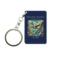 Thumbnail for VINTAGE G4021 - The Andes Crossing - Designed Key Chain design on navyblue