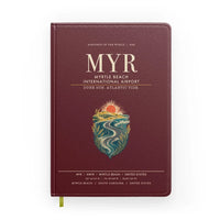 Thumbnail for Myrtle Beach International Airport (MYR) design on dark red notebook