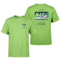 Thumbnail for Cessna 177B Cardinal design on light green t-shirt, double-side print