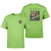 Thumbnail for VINTAGE G4169 - The Prop Shop - Double-Side T-Shirt design on lightgreen double side t shirt
