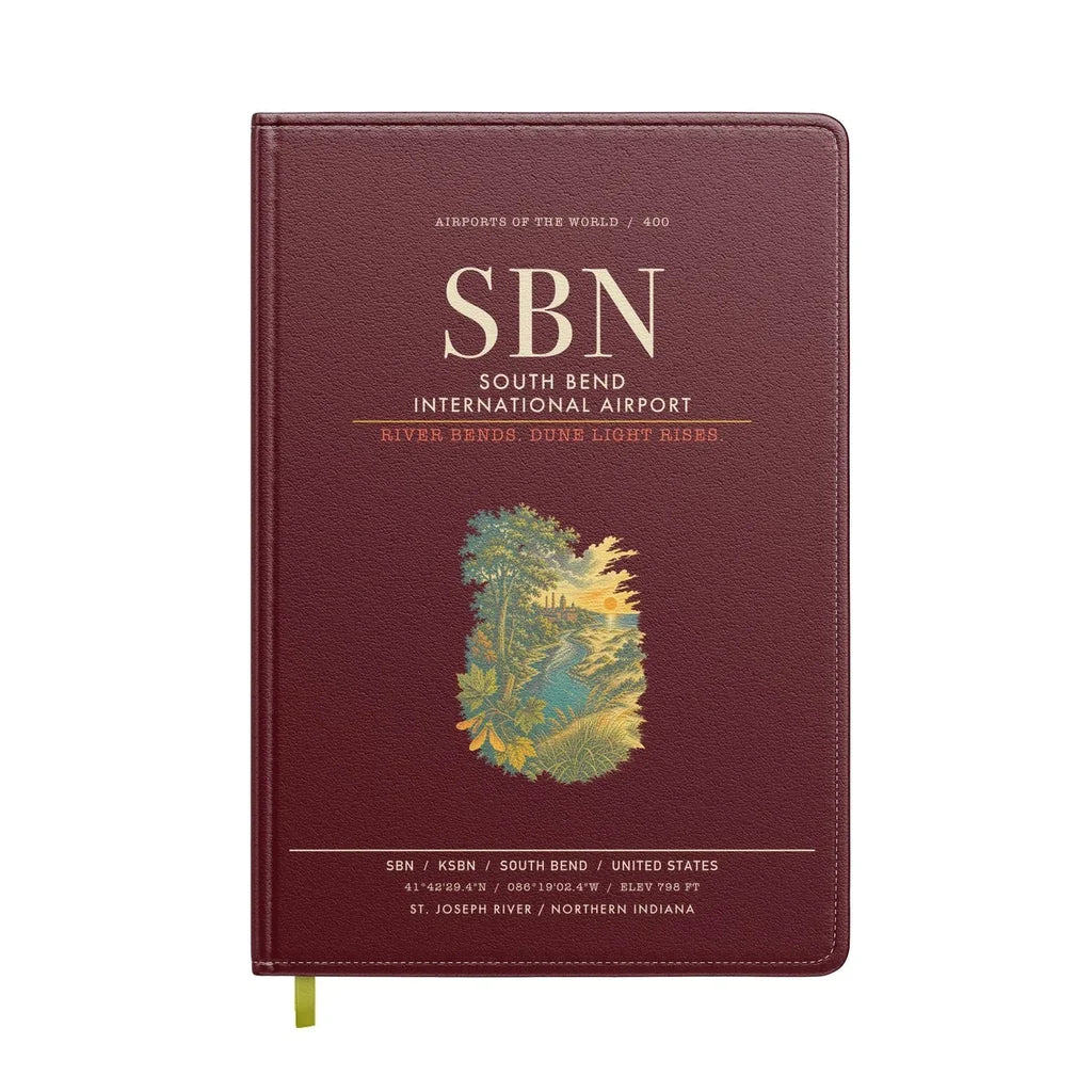South Bend International Airport SBN - Dark Red