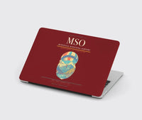 Thumbnail for Missoula Montana Airport (MSO) design on dark red MacBook case
