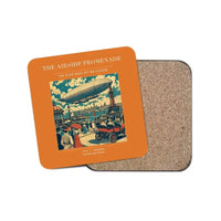 Thumbnail for The Airship Promenade - Designed Coasters design on orange 1-piece