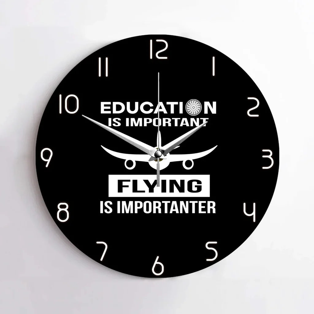Flying is Importanter Wall Clock - view 2