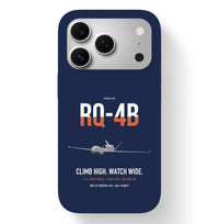 Thumbnail for RQ-4B Global Hawk design on navy blue magsafe iphone case, for iPhone 17 Pro