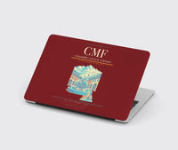 Thumbnail for Chambéry-Savoie Airport (CMF) design on dark red MacBook case