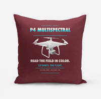 Thumbnail for DJI P4 Multispectral design on dark red pillow