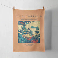 Thumbnail for VINTAGE G4359 - The Whiteout Hold - Designed Towels design on orange